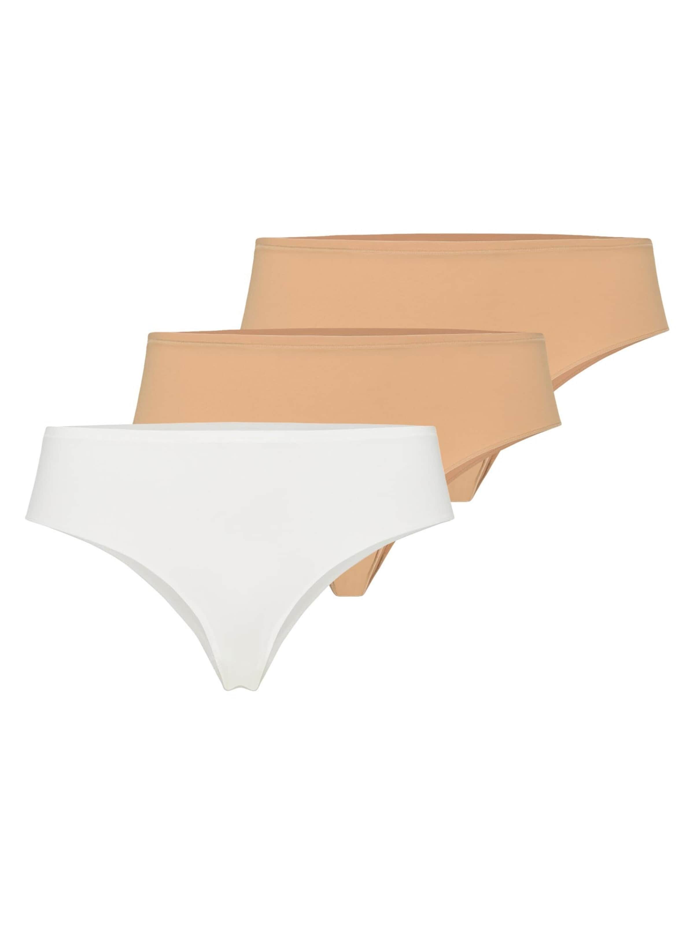 Hanro Slip 'Allure'‌‌‌‌ in Braun: Vorderseite