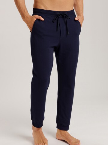 Hanro Pyjamabroek ' Natural Living ' in Blauw: voorkant