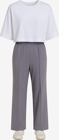 Touche Prive Pleated Pants in Grey: front