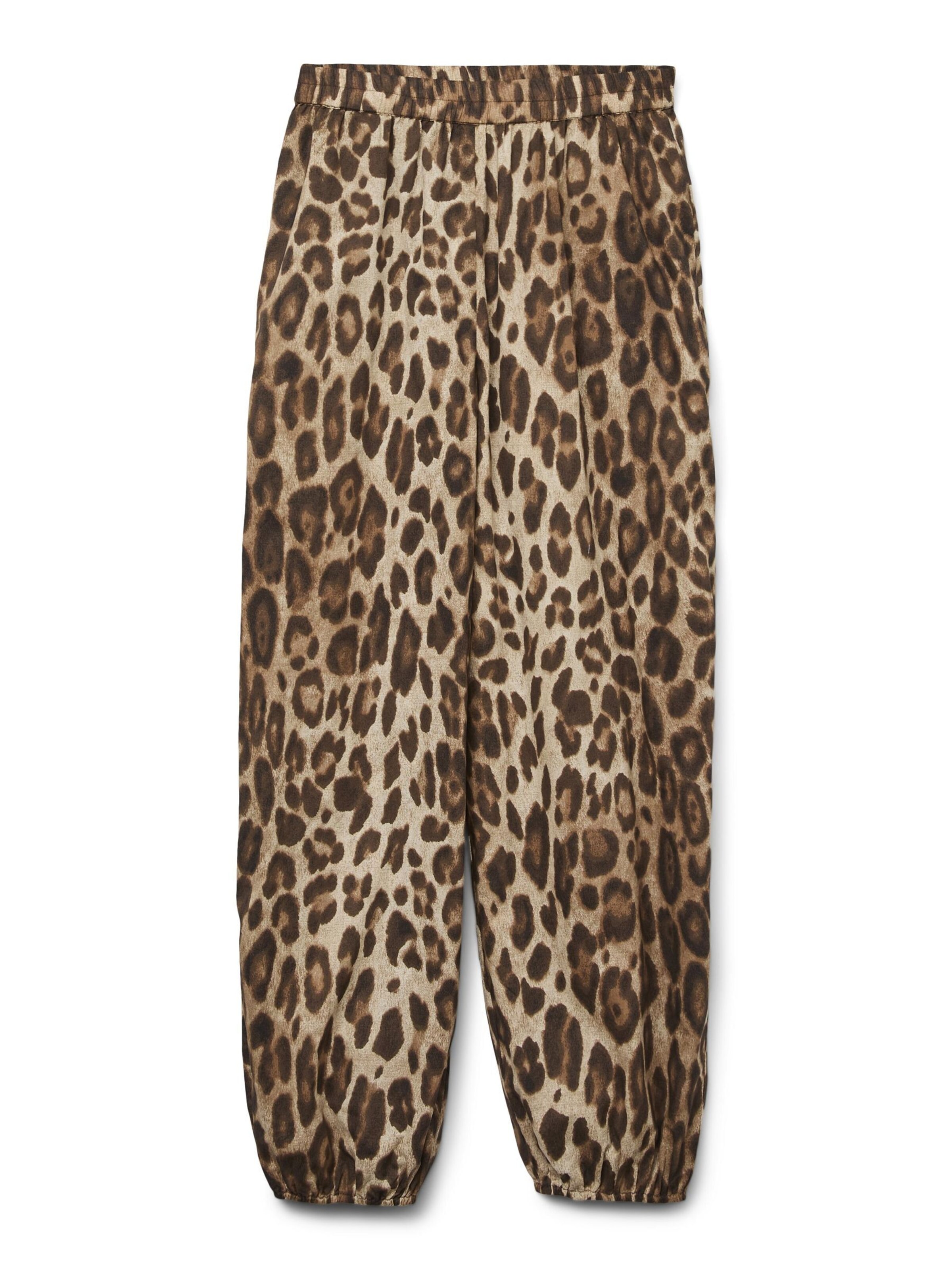 VERO MODA Tapered Trousers 'VMRoxanne' in Brown: front