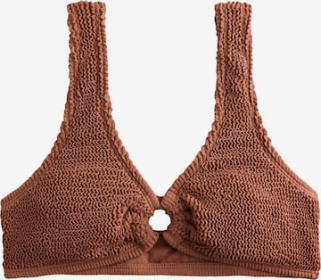 Next Bustier Bikinitoppi värissä ruskea: etupuoli