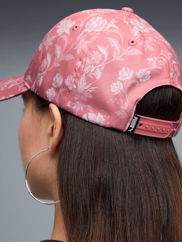 PUMA Sportpet 'Puma Ess Elevated Aop Bb Cap' in Roze