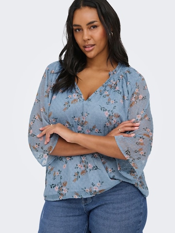 ONLY Carmakoma Blouse 'CARSigrid' in Blauw