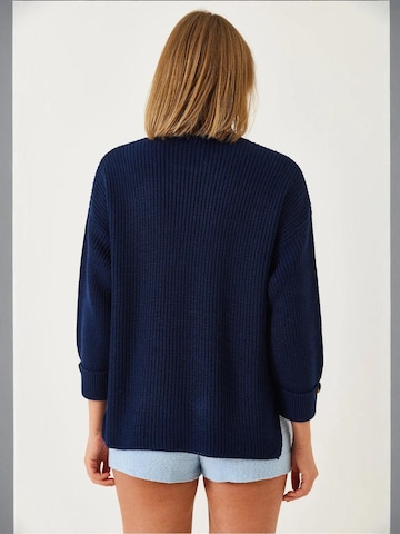 Bianco Lucci Kampsun 'Pullover', värv sinine