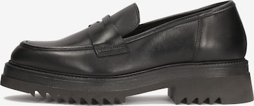 Kazar Slip-ons in Black: front