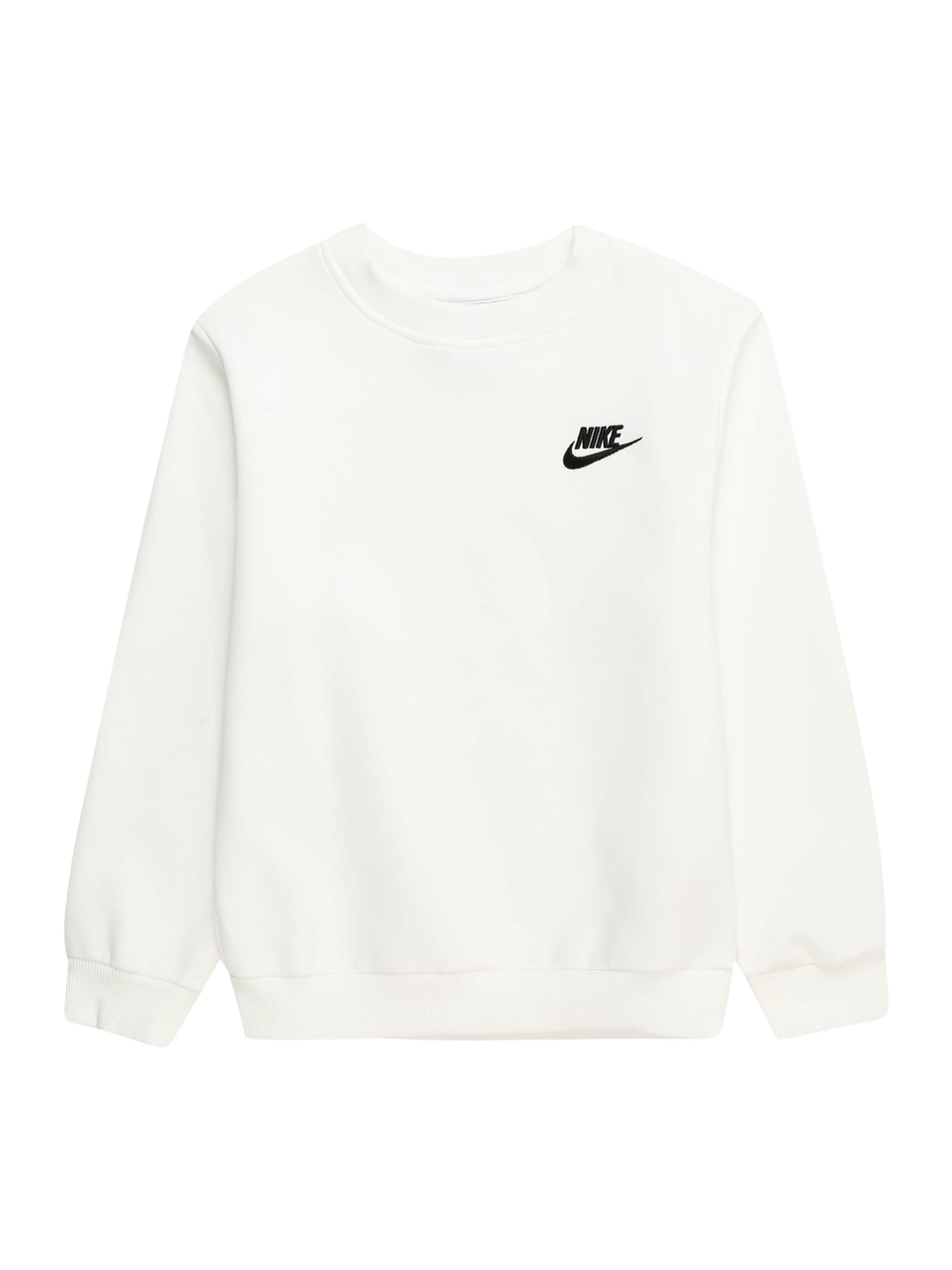 Nike Sportswear Sweatshirt 'CLUB FLEECE' in schwarz / weiß, Produktansicht