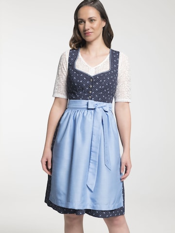 SPIETH & WENSKY Dirndl 'TG-Daiding' in Blauw: voorkant