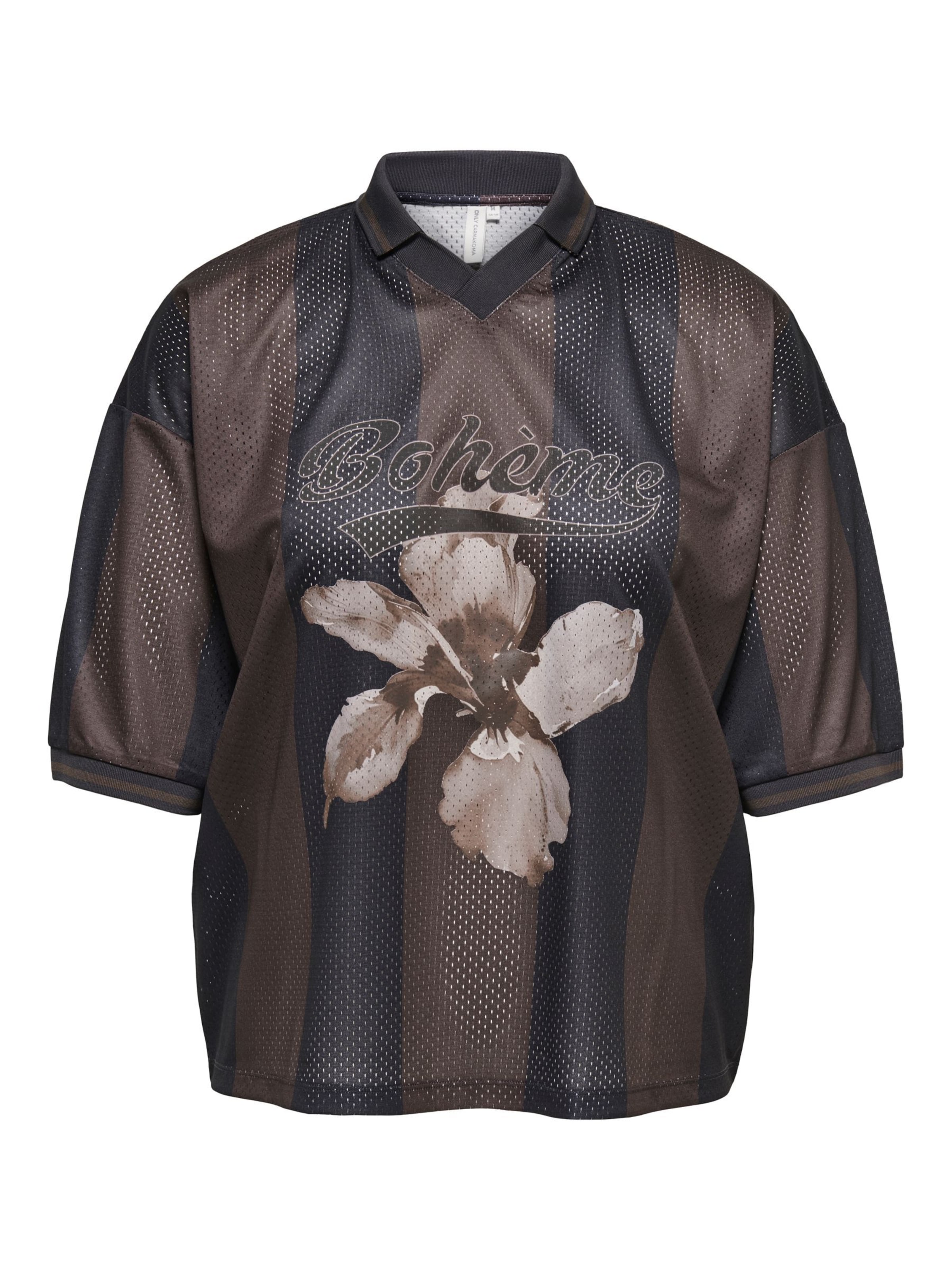 ONLY Carmakoma T-shirt 'CARZalia' in Beige: Vorderseite