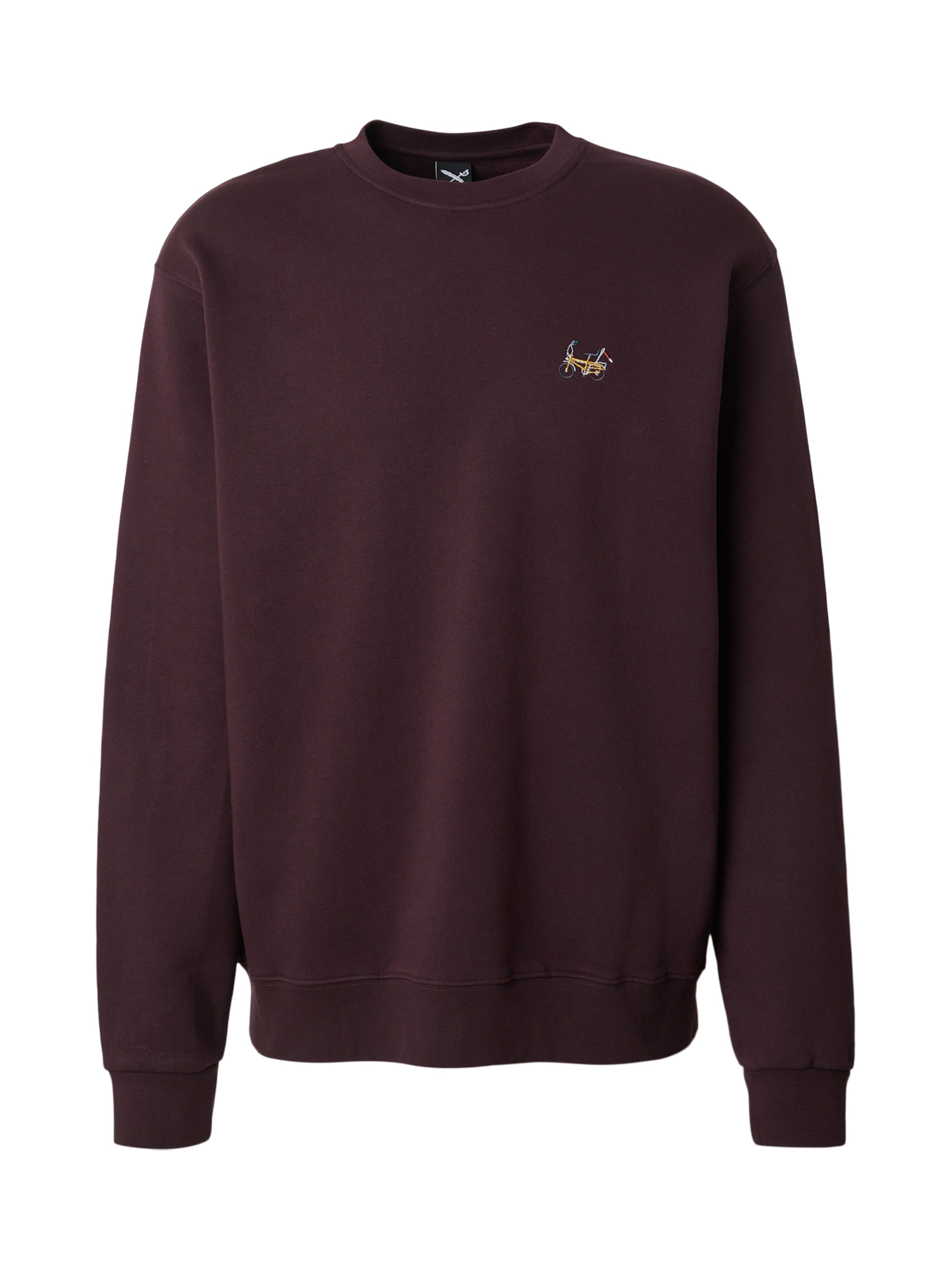 Iriedaily Sweater majica 'Bonacycle' veličine S u žuta / svijetlosiva / tamo siva / burgund, Pregled proizvoda