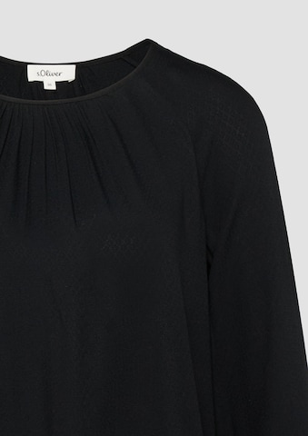s.Oliver Blouse in Black