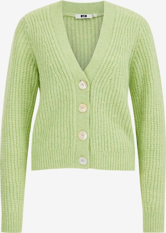 WE Fashion Knit cardigan in Green: front