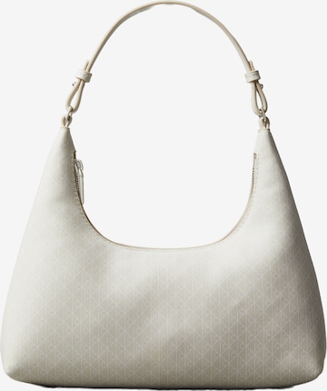 Borsa a spalla di Calvin Klein in beige: frontale