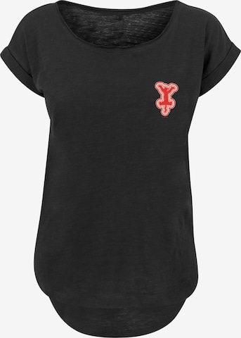 F4NT4STIC Shirt 'Disney Winnie Puuh Der Bär Tigger Brust Druck' in Zwart: voorkant