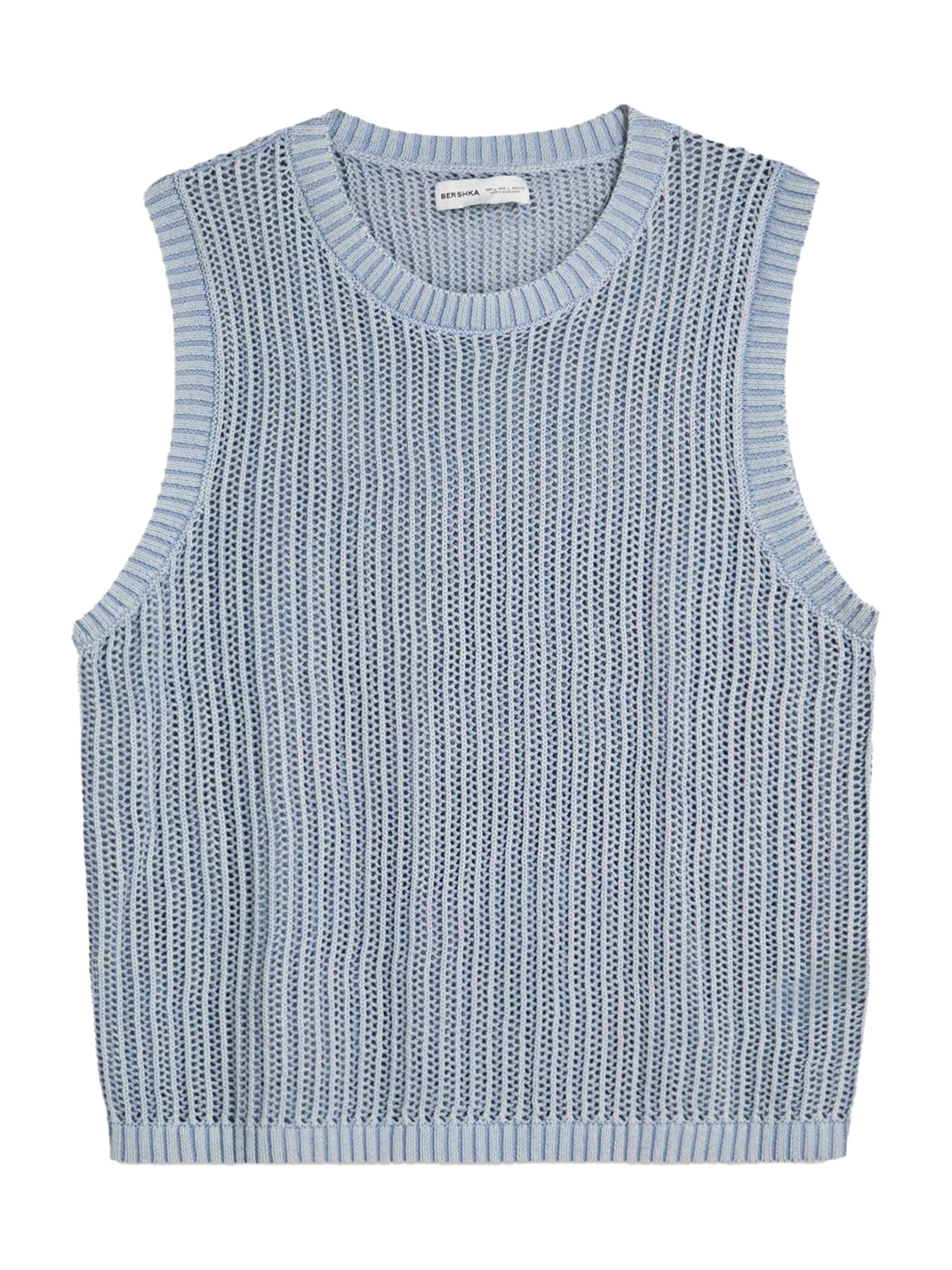 Bershka Majica | modra barva: sprednja stran