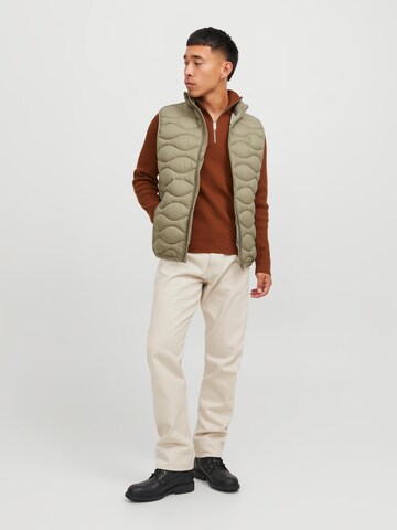 JACK & JONES Vest 'ICEBREAKER' in Beige
