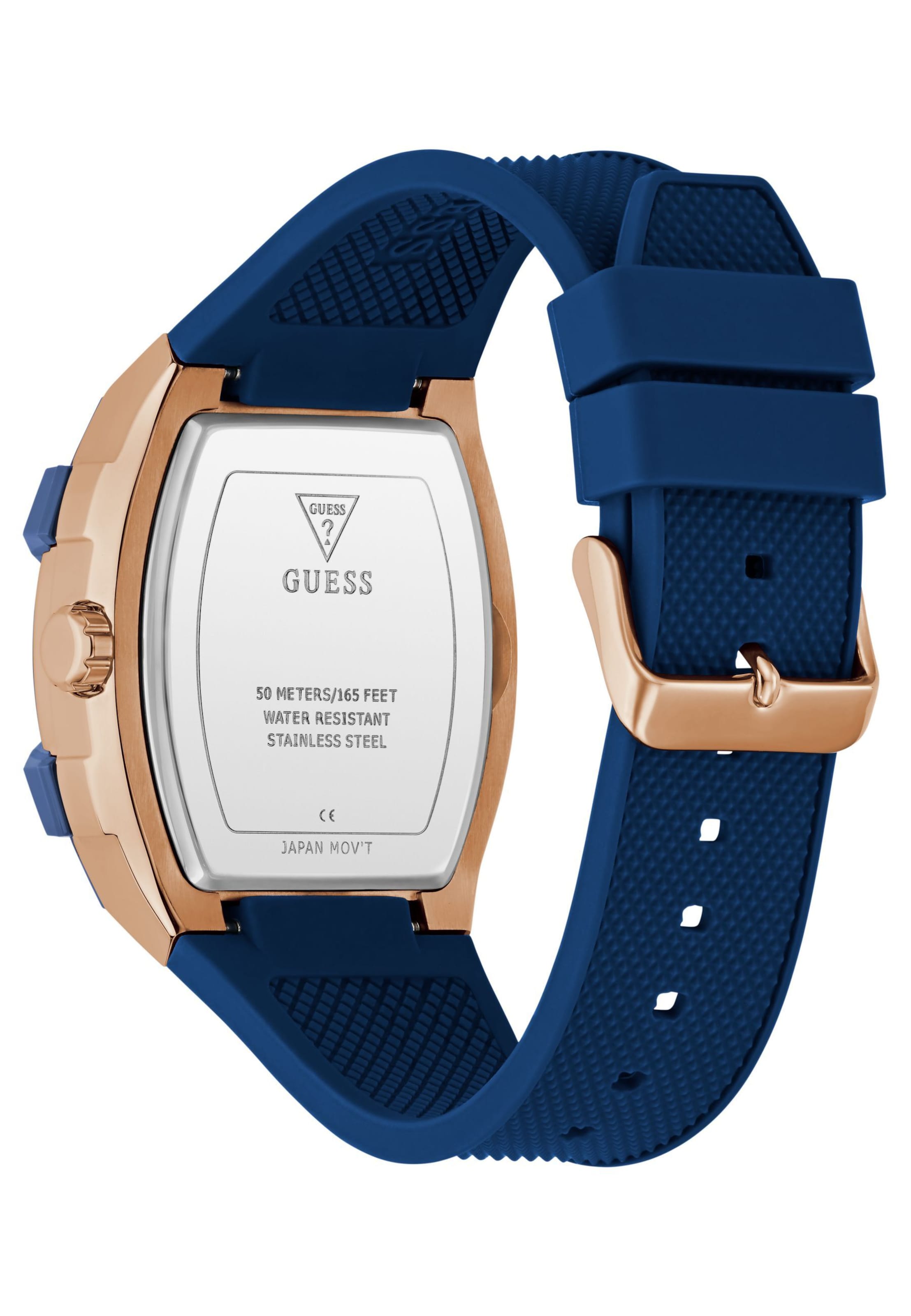 GUESS Analogt ur 'Phoenix' i blå