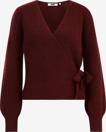 Cardigan WE Fashion en rouge : devant