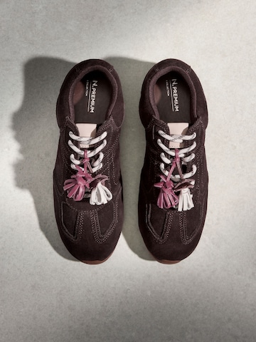 Next Rövid szárú sportcipők 'N. Premium' - barna