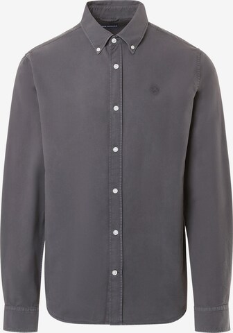 North Sails Shirt 'Gabardine' in Grijs: voorkant