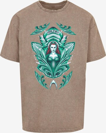 ABSOLUTE CULT Shirt 'Aquaman - Mera' in Brown: front