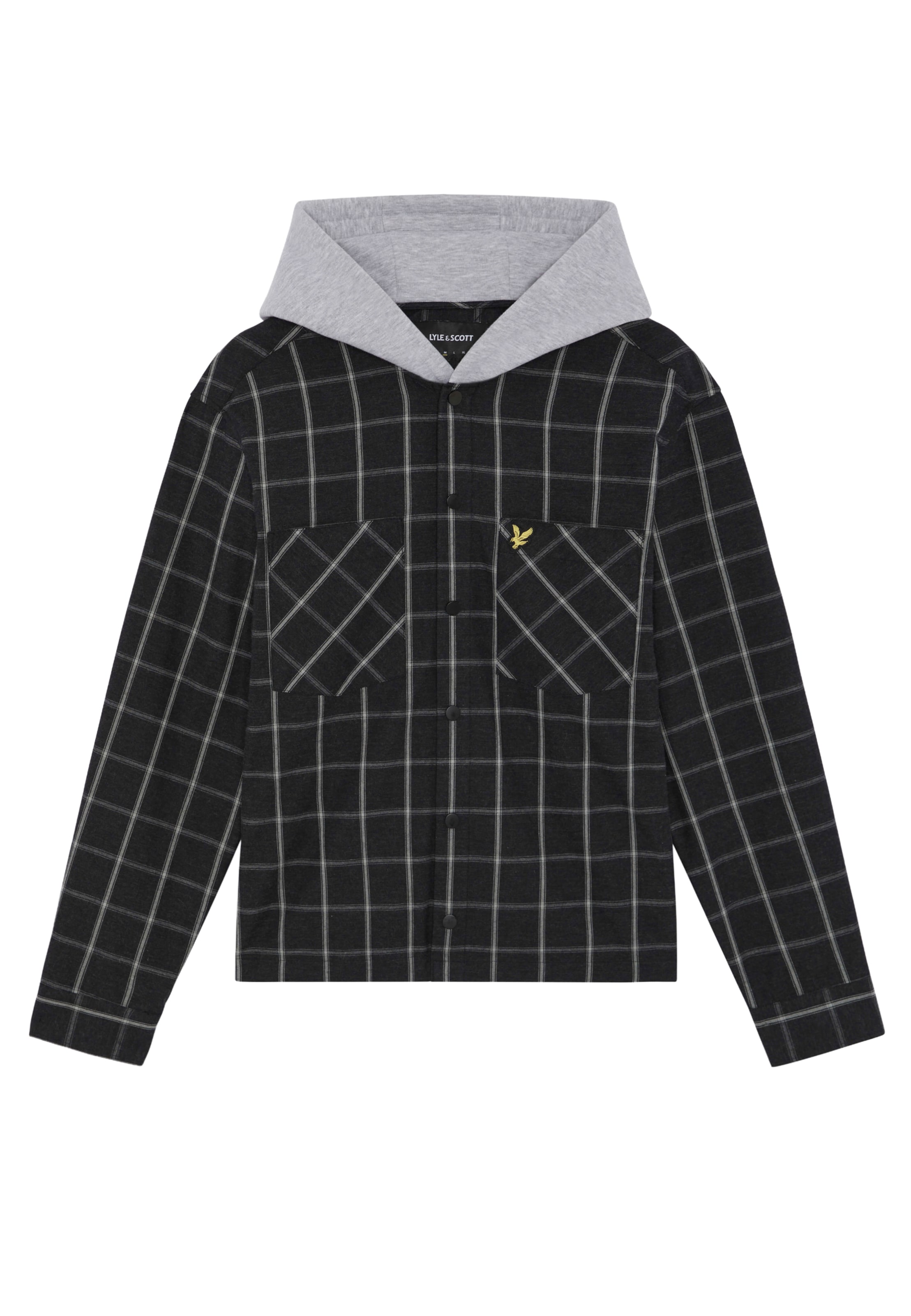 Lyle & Scott - Ajuste regular Camisa en negro: frente