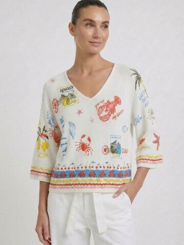OUI Pullover in Weiß: Vorderseite