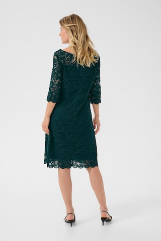 Cream Dress 'Pria' in Green