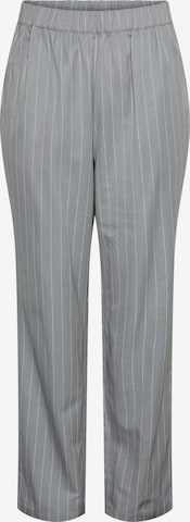 PIECES Regular Pants 'NYS' in Grey: front