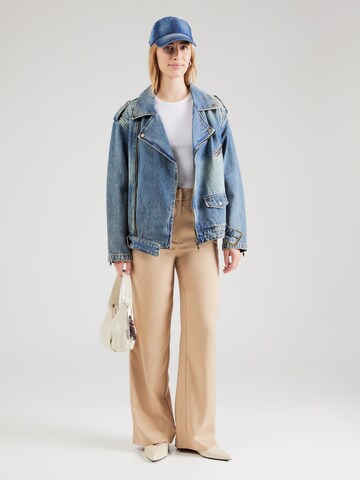 Wide Leg Pantalon à pince 'Sanja' ABOUT YOU en beige