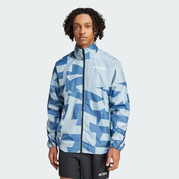 Veste de sport ADIDAS TERREX en bleu : devant