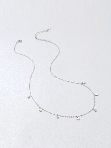 Hey Happiness - Cadena 'Petite Heart' en plata