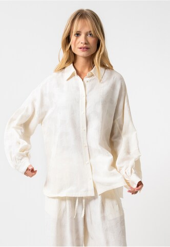 Camicia da donna 'Lah' di OH APRIL in beige: frontale