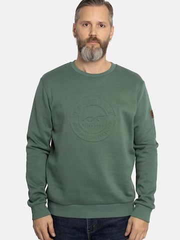 FORSBERG Sweatshirt 'Sweatshirt mit 3D Logo' in Grün: Vorderseite