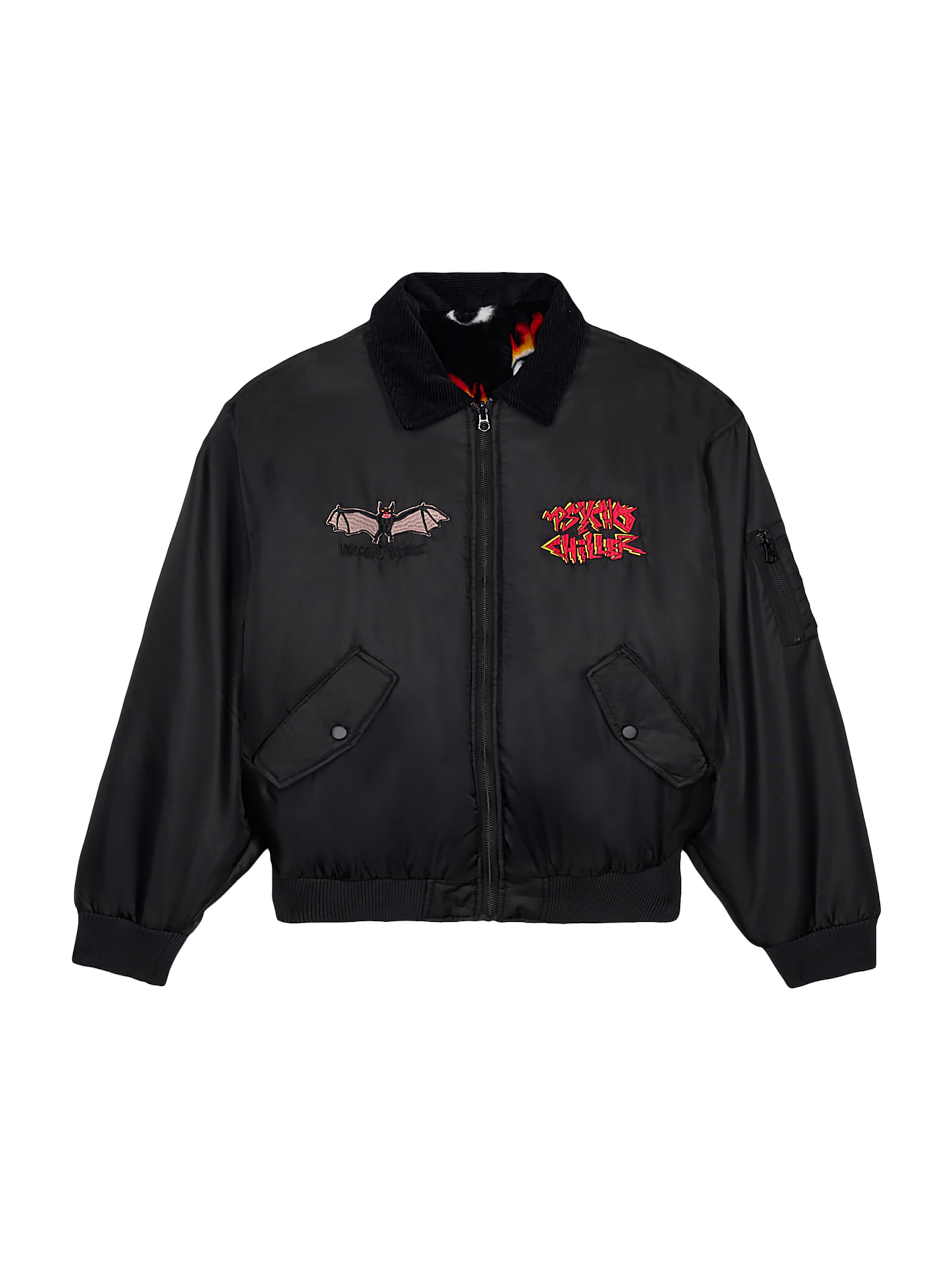 Volcom Jacke 'Fa Ozzy' in Schwarz: Vorderseite
