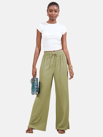 Lipsy Loosefit Hose in Grün: Vorderseite