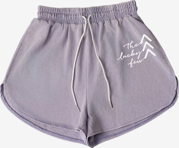 Loosefit Pantalon GORHEY en violet : devant