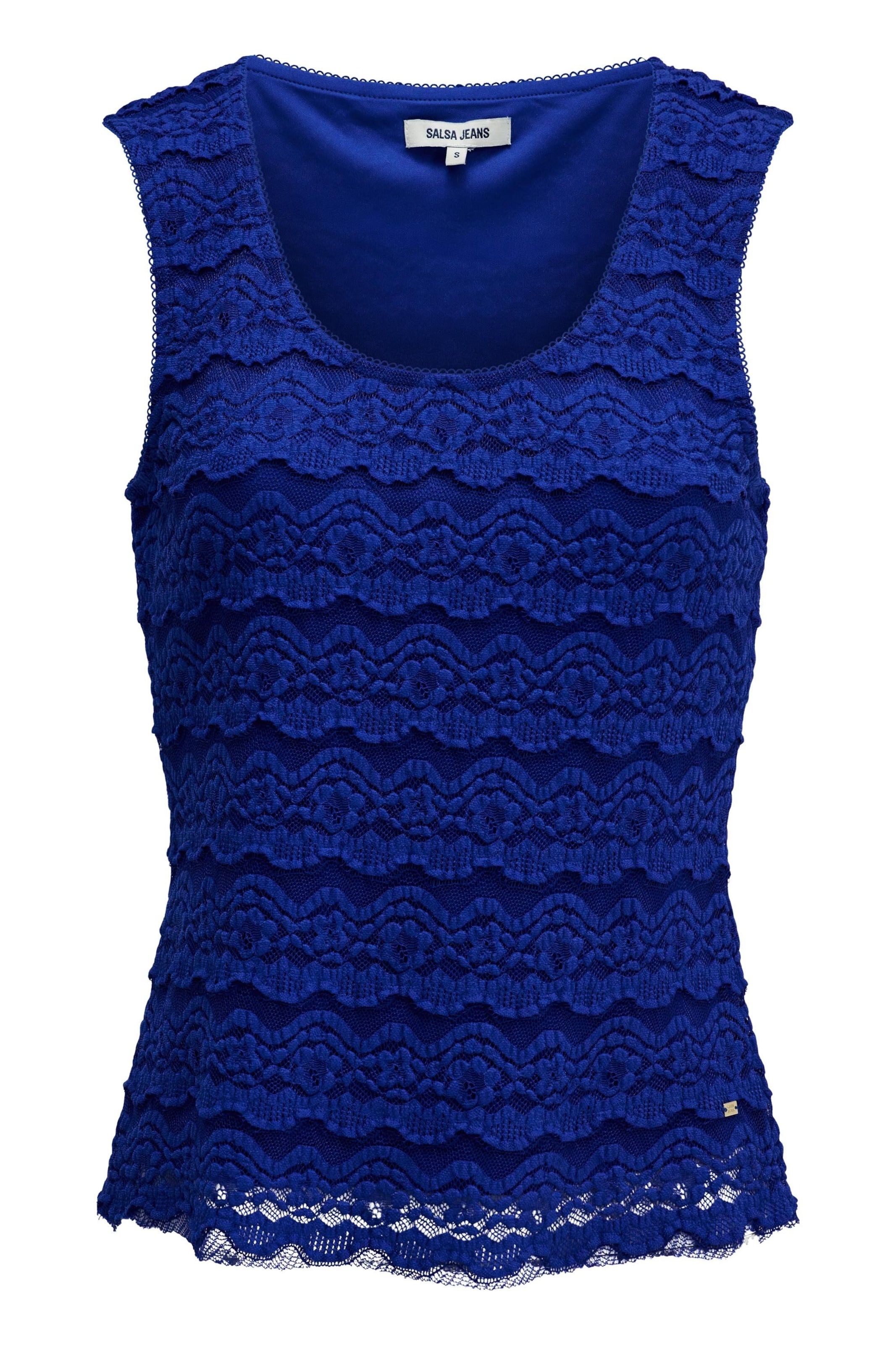 Salsa Jeans Top in Blauw: voorkant