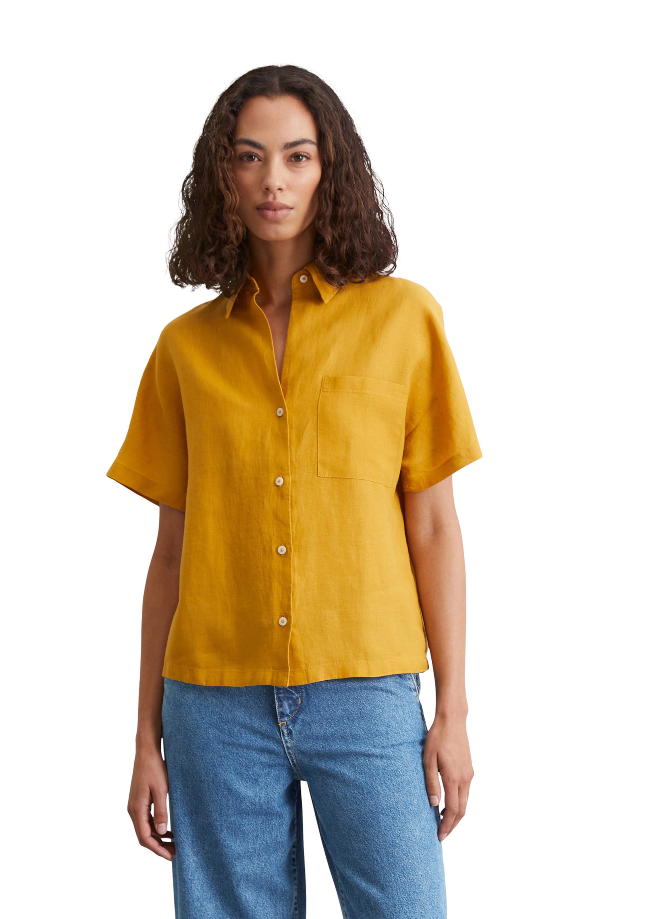 Marc O'Polo Blouse in Yellow: front