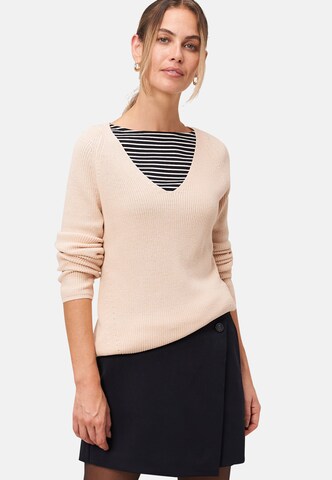 Pullover di zero in beige: frontale