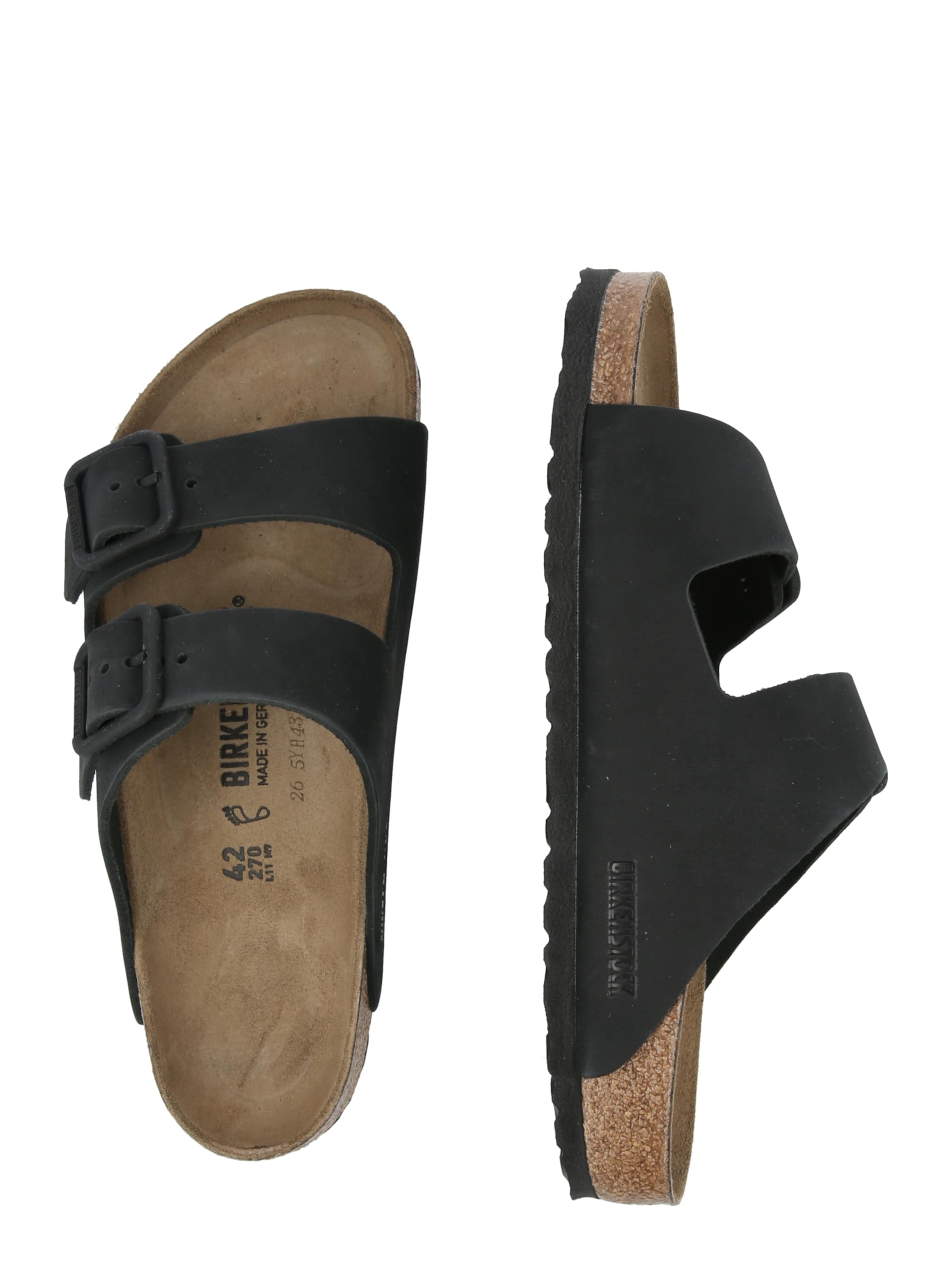 Saboți 'Arizona' de la BIRKENSTOCK pe negru