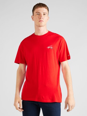 T-Shirt TOMMY HILFIGER en rouge : devant