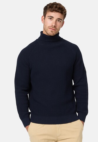 INDICODE JEANS Pullover 'Harlan' in Blau: predná strana