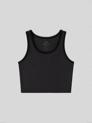 Tommy Life Top in Zwart: voorkant