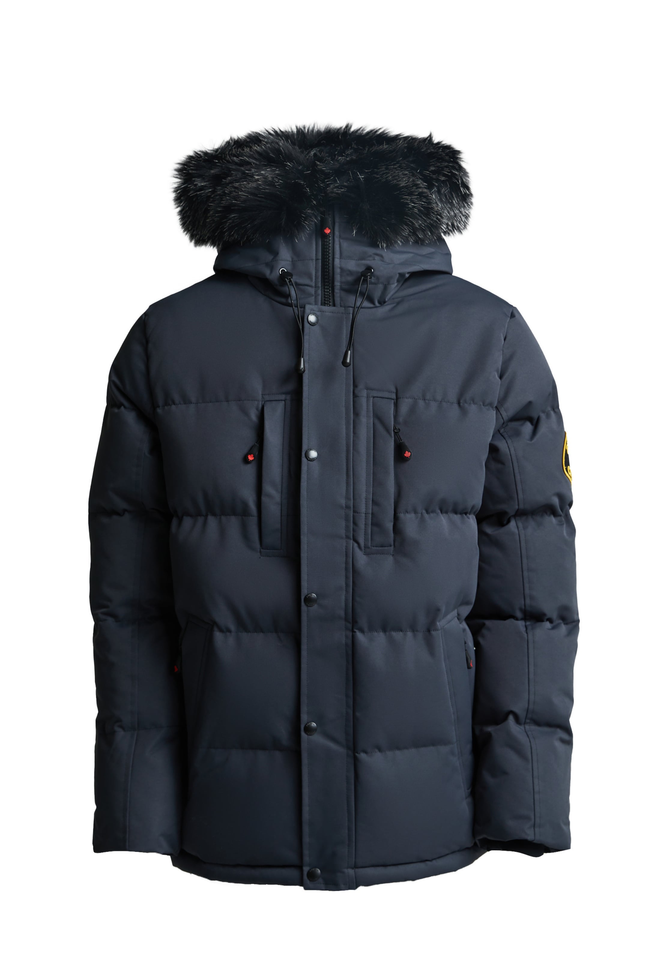 Zavetti Canada Between-seasons parka 'Oshawa 2.0' in Grey: front