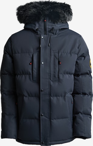Zavetti Canada Between-seasons parka 'Oshawa 2.0' in Grey: front