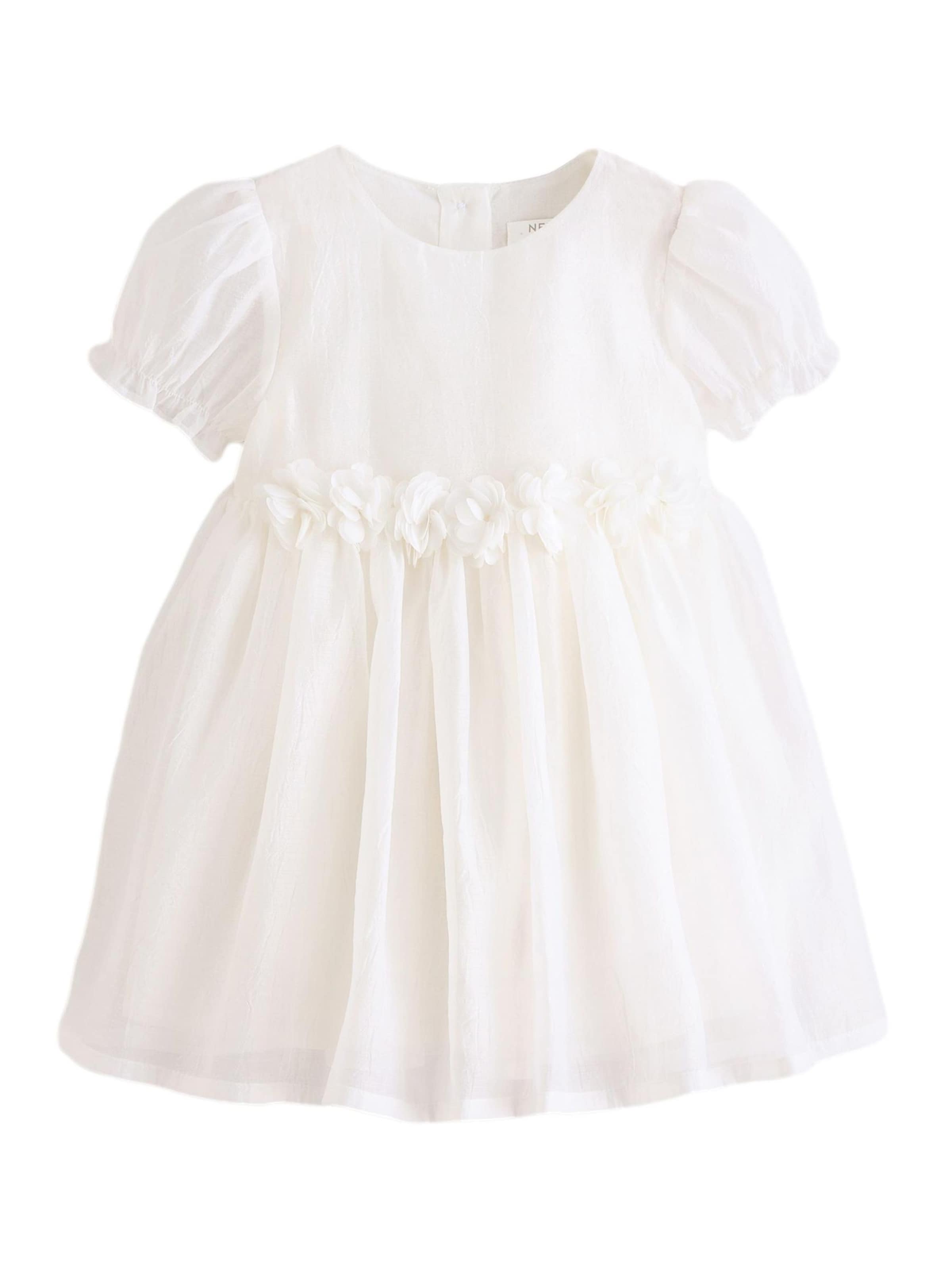 Rochie de la Next pe alb: față