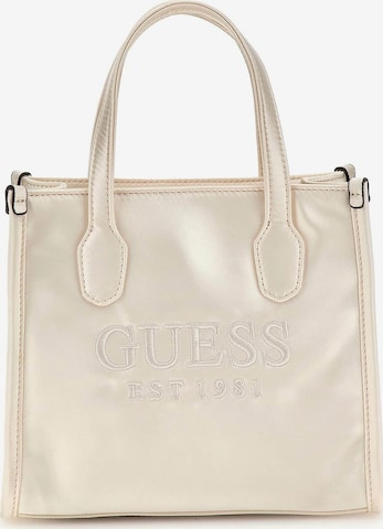 GUESS Handbag 'Silvana' in Beige: front