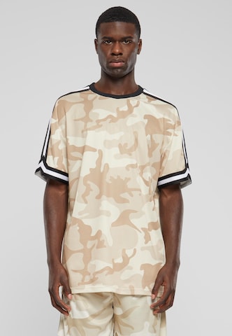 Urban Classics Футболка 'AOP' в Бежевый: спереди