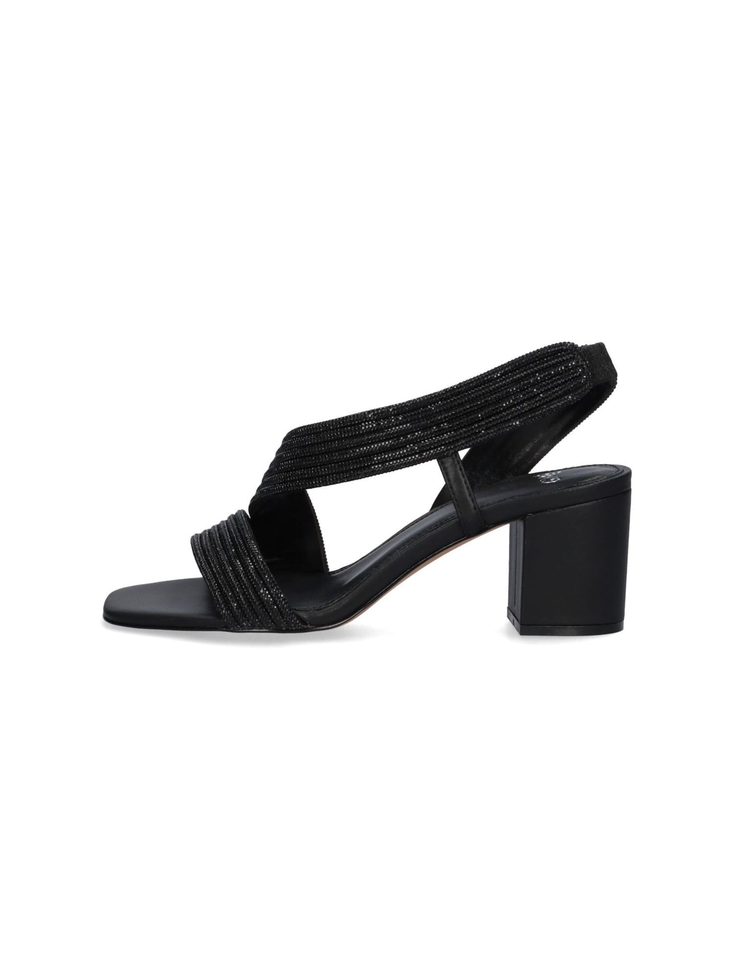 EXE - Sandalias con hebilla 'ANNY-428' en negro: frente