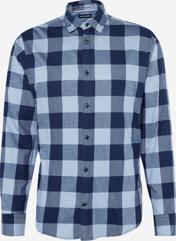 JACK & JONES Overhemd 'Gingham' in Blauw: voorkant